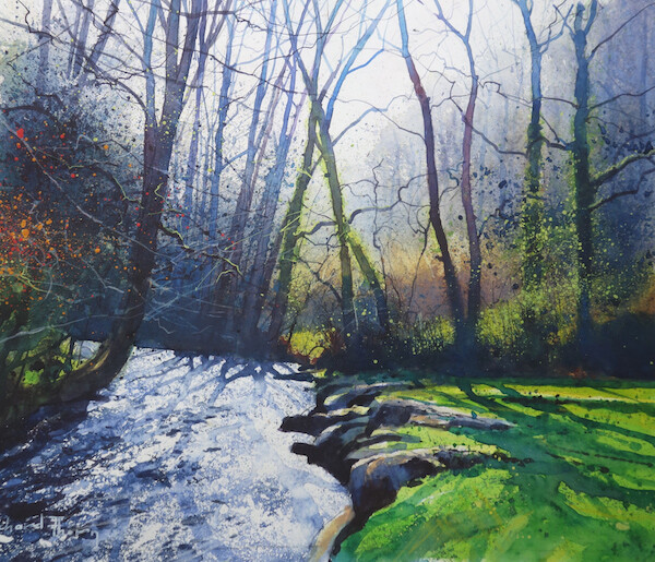 Watercolor painting by Richard Thorn