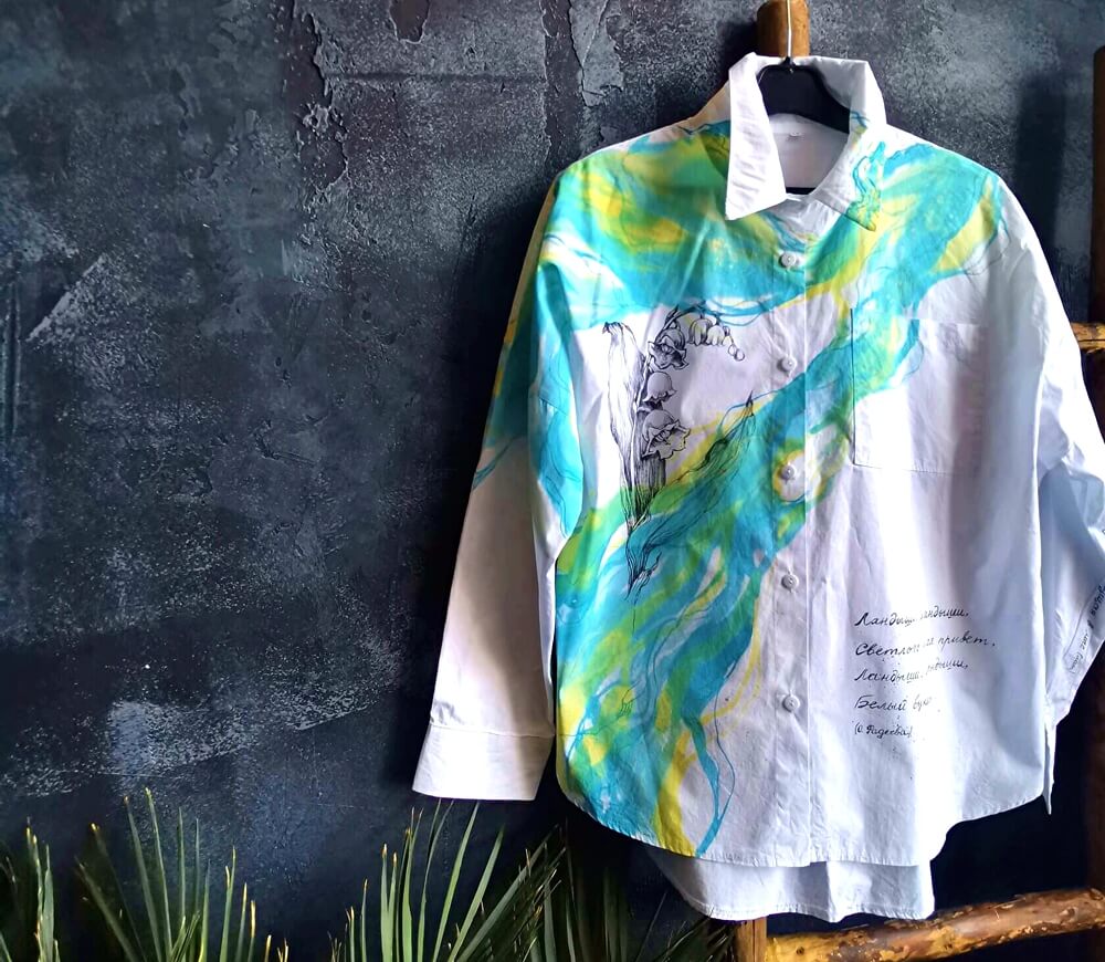 Роспись одежды. Первоцветы