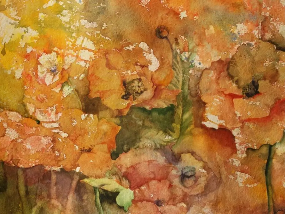 Пример работы в технике акварельной медитации